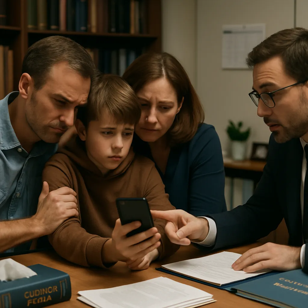 Acompañamiento de los padres en declaración